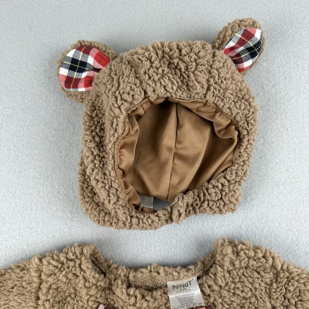 Spirit Halloween Baby Cuddly Bear Jumpsuit Infant 6-12 Months Costume